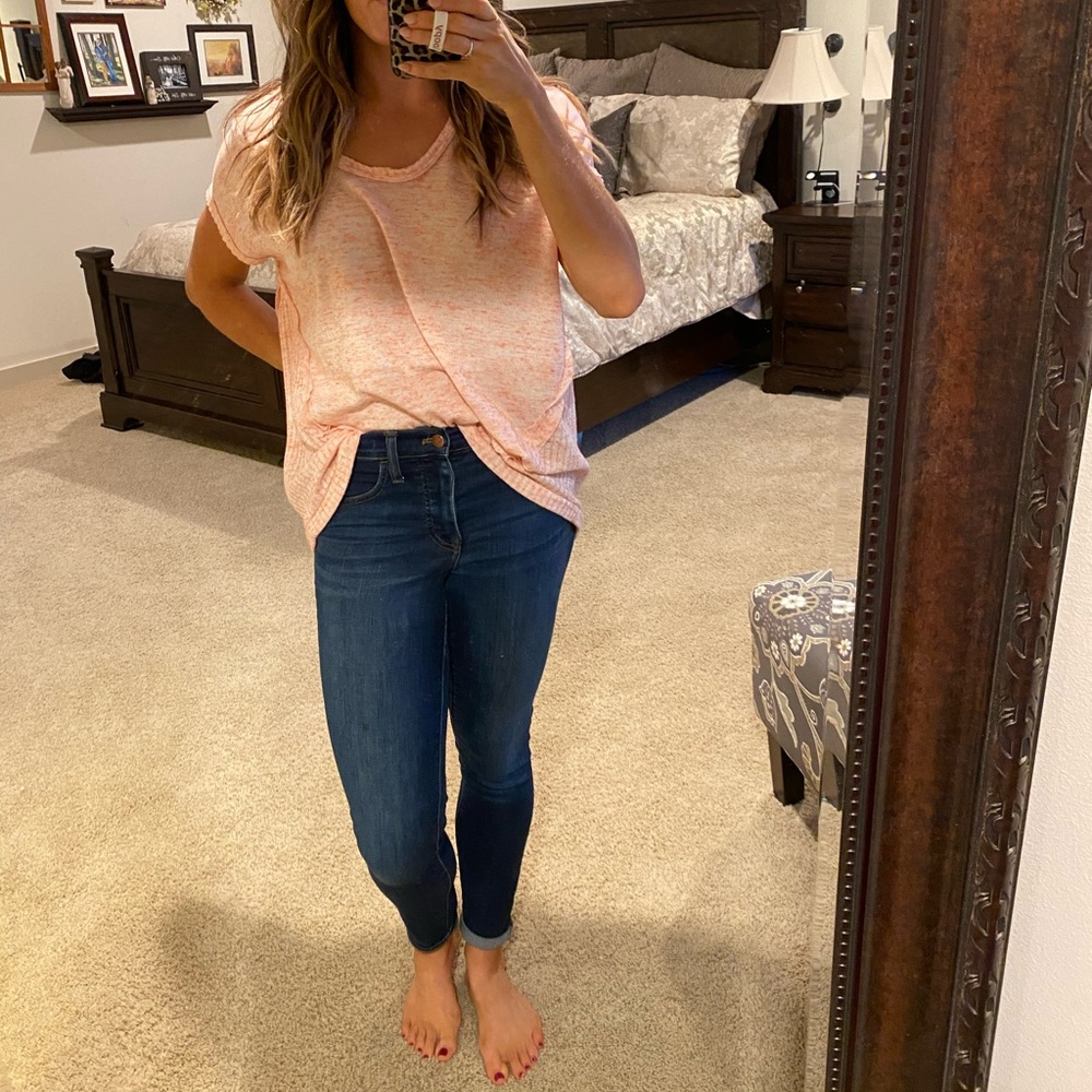 Blush short sleeve top